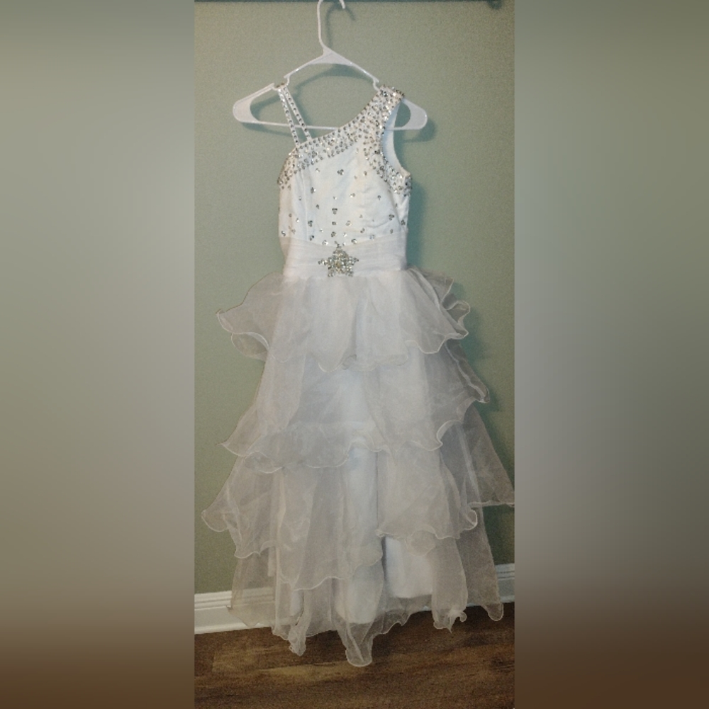 White Pageant Dress Size ~8